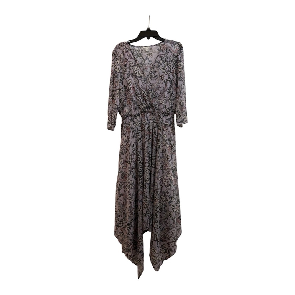 Elegant Gray Patterned Dress